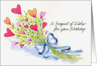 A Bouquet of Wishes card