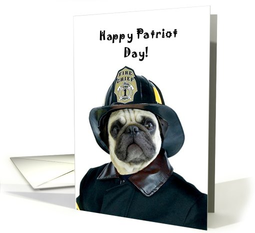 Patriot Day Fireman Pug by: RITMO BOXER DESIGNS