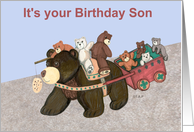 Teddy Bear Wagon Birthday for Son
