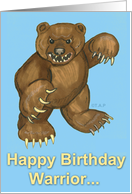 Warrior Bear Birthday