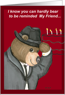 Fedora Birthday Bear For Friend