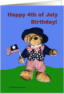 Happy Fourth of July Independence Day Teddy Bear