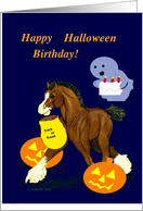 Halloween Birthday Clydesdale Foal